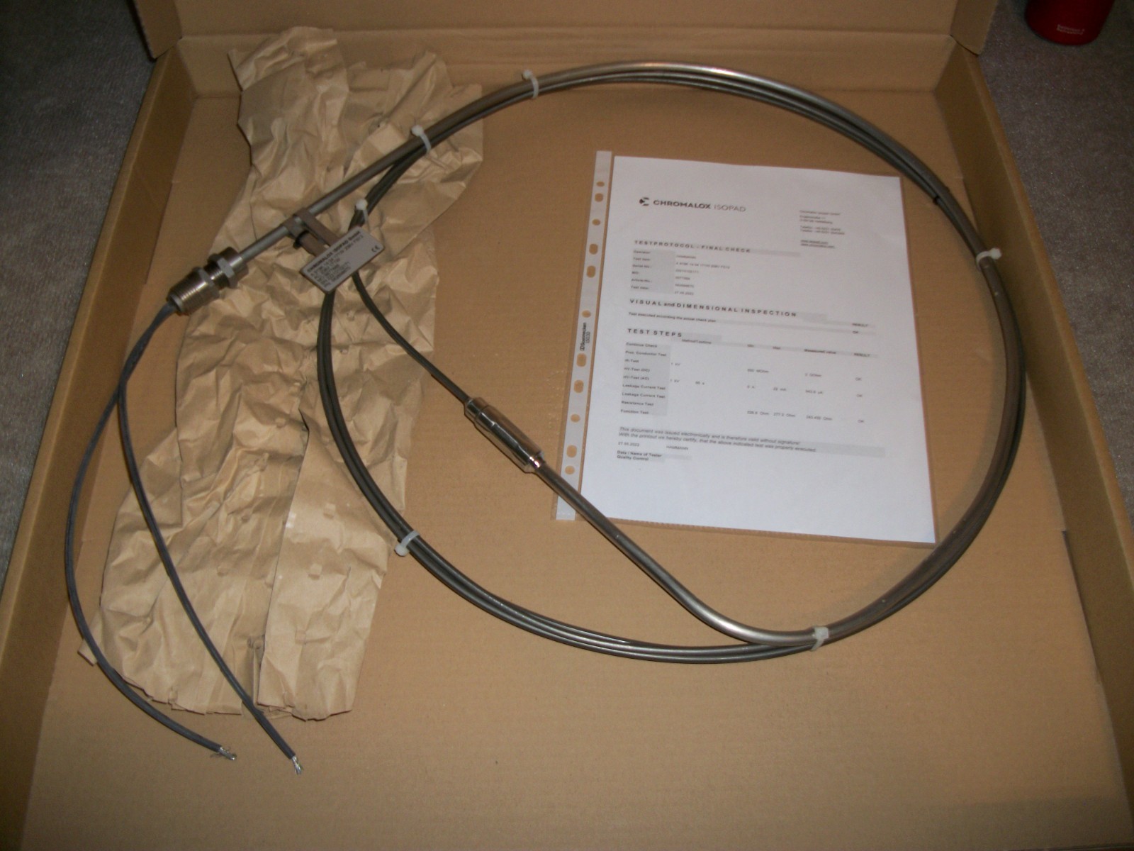 NEW CHROMALOX  HEATING CABLE 562698670  A 919K 14 04 171W  208V FS12