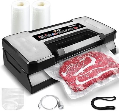 Vakumar Vacuum Sealing Machine   Heavy Duty Food Saver with Cutter & Lock Handle