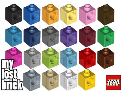 LEGO - Teil 6541 - Technic Steine 1x1 mit Loch (MULTIPACK) + NEU + FARBE WÄHLBAR