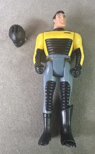 1993 Kenner BATMAN The Animated Series - Street Jet Driver BRUCE WAYNE Yellow