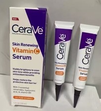 2X CeraVe Vitamin C Serum for Face with Hyaluronic Acid, Skin Brightening