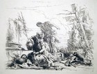 Radierung,  Vanitas-Allegorie, G.B. Tiepolo, ~1740, Rizzi 35, Vari capricci