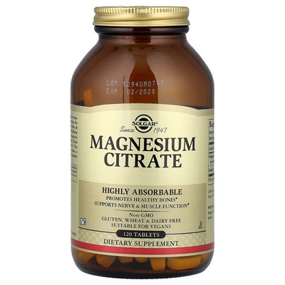 Magnesium Citrate, 120 Tablets (200 mg per Tablet)