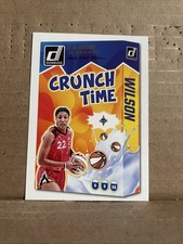 2025 AJA A’JA WILSON DONRUSS WNBA #12 CRUNCH TIME GOLD PRESS PROOF SP CARD ACES