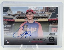 2022 Stadium Club Griffin Jax Auto RC Rookie #SCBA-GJ Twins ON CARD AUTO. rookie card picture