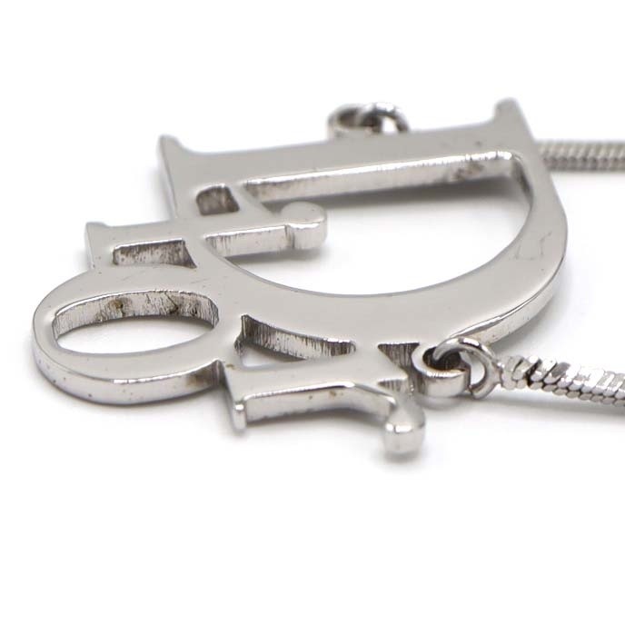 Christian Dior Necklace Dior Logo Silver Color Approx. 7.8g , $274.76
