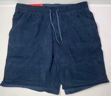 O  Neill MED sz BLUE 9  Inseam CORDUROY stretch waistband w/drawstring 4 pockets