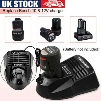 Battery Charger For Bosch BAT411 BAT412 10.8V- 12V Max Li-Ion BAT413 AL1115CV