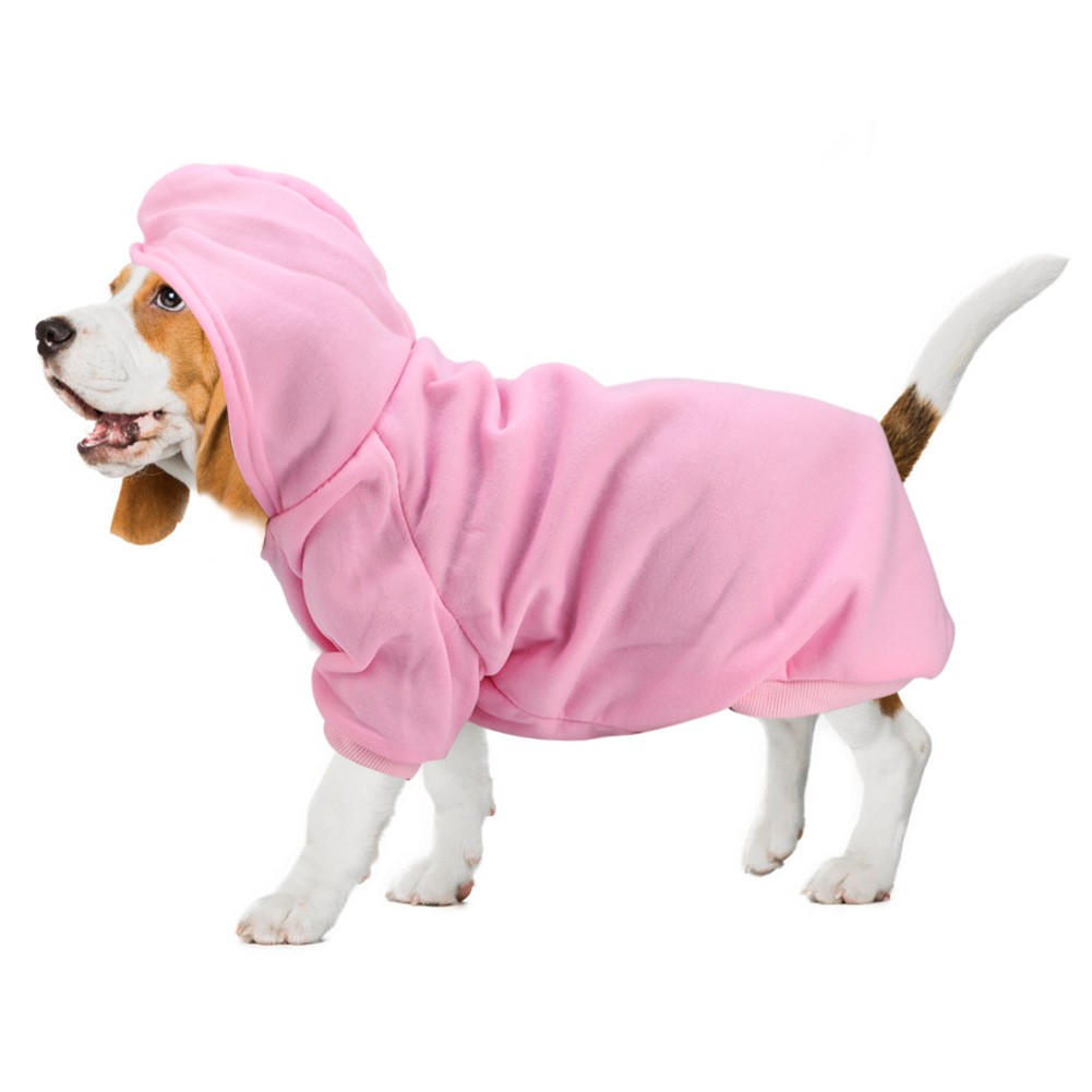Cute Polyester Pet Winter Warm Hoodie Sweatshirt Clothes Coat For Dogs Puppy Cat