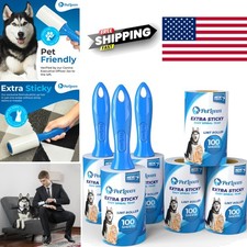Extra Sticky Lint Roller Mega Value Set 600 Sheets for Pet Hair Removal