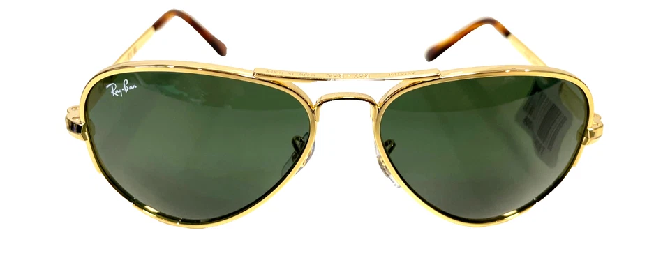 Gafas de sol RAY-BAN Aviator Max RB3925 001/31 LENTES doradas/verdes 58/16/145 mm NUEVAS Foto 2 de 4