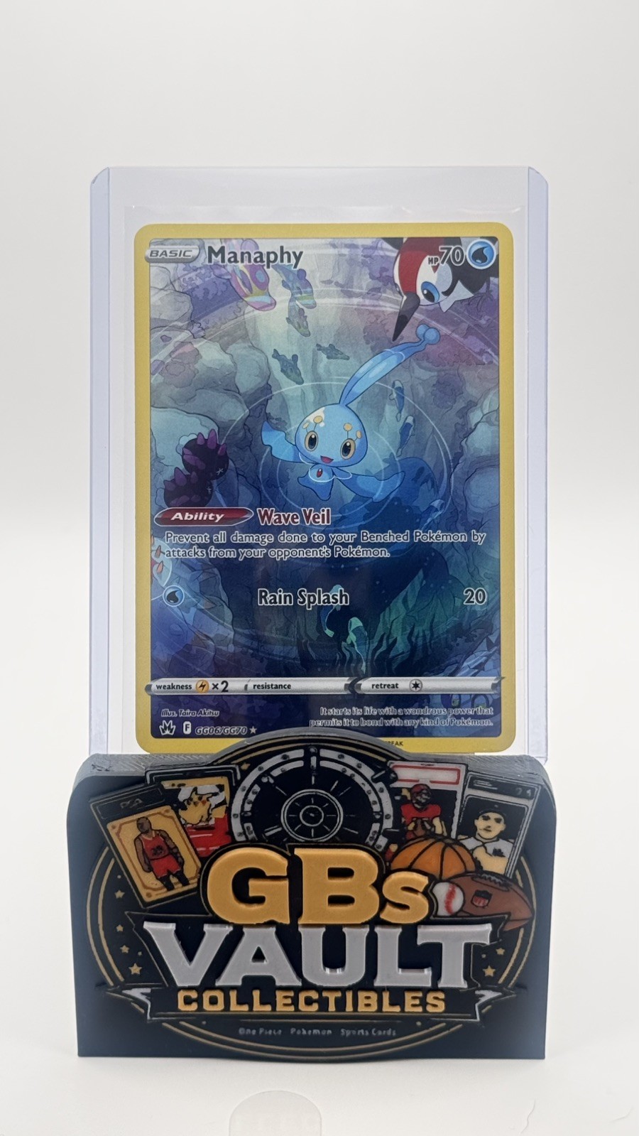 Manaphy Holo Ultra Rare SWSH: Crown Zenith: Galarian Gallery GG06/GG70 NM