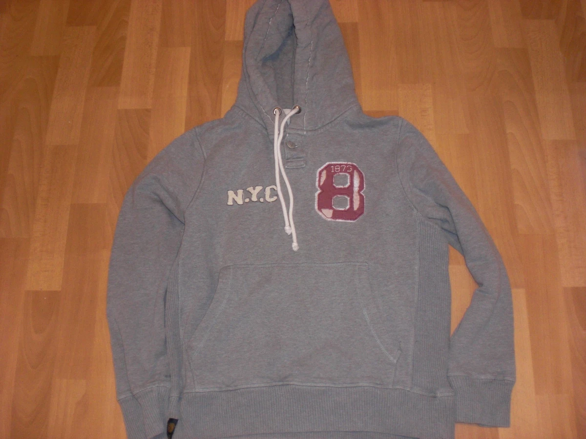 Sudadera con capucha gris grande Lee Cooper para hombre