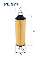 Filtron Kraftstofffilter PE 977 Filtereinsatz FüR MAN TGA Lion ECM City Star ERF
