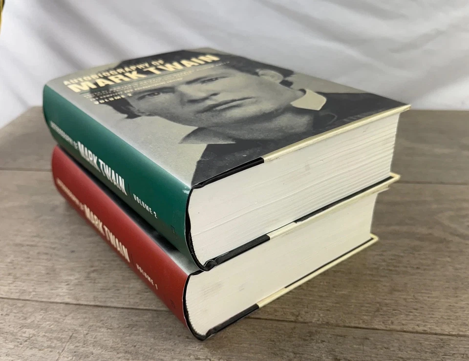 Autobiography of Mark Twain Vol 1 & 2 Complete Set UC Press Hardcover DJ Foto 4 de 4
