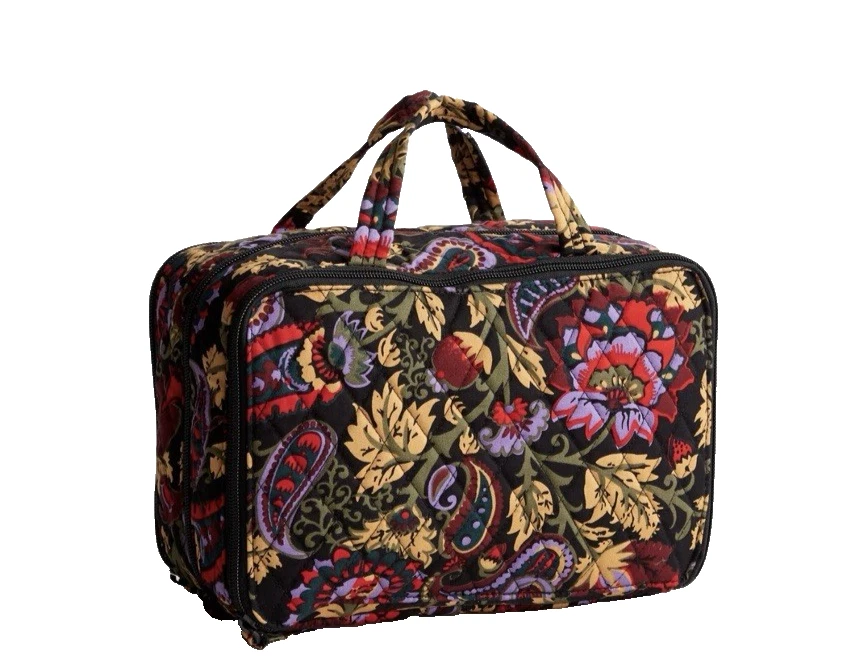Vera Bradley NWT Ultimate Travel Case Cosmetic/Makeup MIDNIGHT GARDEN PAISLEY
Opens in a new window 
