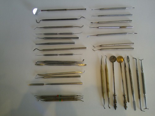 Antique Dental Tools 32 ea HayesS.S.White-Hartzell-rostdichere-Ireland-Starlite