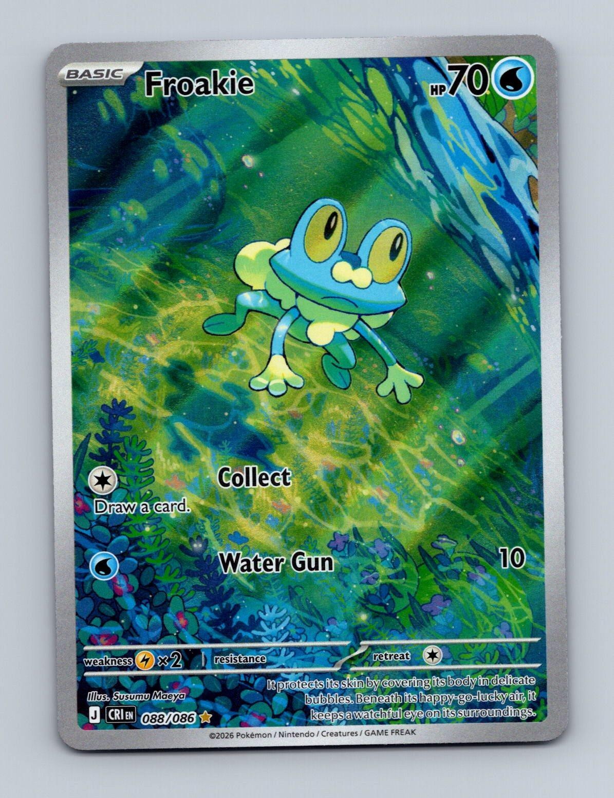 Froakie 088/086 Holo Illustration Rare Chaos Rising Pokemon Near Mint