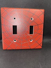 Spiderman Themed Light Switch Cover W Hardware, 2 Switch Wall Plate Cover