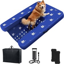Inflatable Dock Platform, Dog Boat Ramp Floating Non-Slip Oxford and PVC