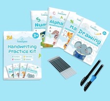 Kids Handwriting Workbook Set   Alphabet Numbers Math Drawing 4 Books Open Box 