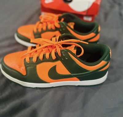 Nike Dunk Low Retro 'Miami Hurricanes' Shoes (DD1391-300) Men's 8