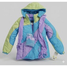 Rothschild Girl's Multi-colored Winter Coat Muffler Scarf. New With Tags. Size L