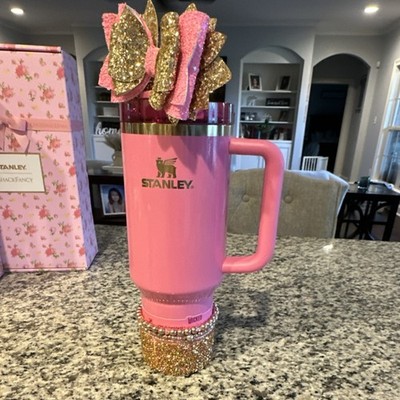 Stanley Wicked  Glinda Quencher H2.0 40oz Pink Gold Tumbler w/ Handle Lid Straw