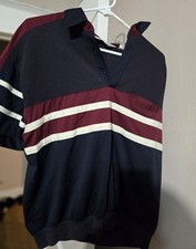 Vtg Classics By Palmland Mens L Cotton Polyester 90s Sopranos Collared Shirt