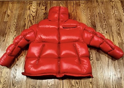 Huge Calvin Klein 205w39nyc Raf Simons Overstuffed Red Down Puffer Jacket