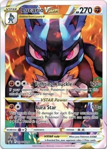 Lucario VSTAR - SWSH291 - SWSH Black Star Promo NM, English Pokemon SWSH Black S