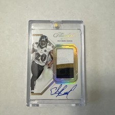 2023 Panini Flawless Ed Reed On-Card Auto Patch /25 (4-Color Patch)