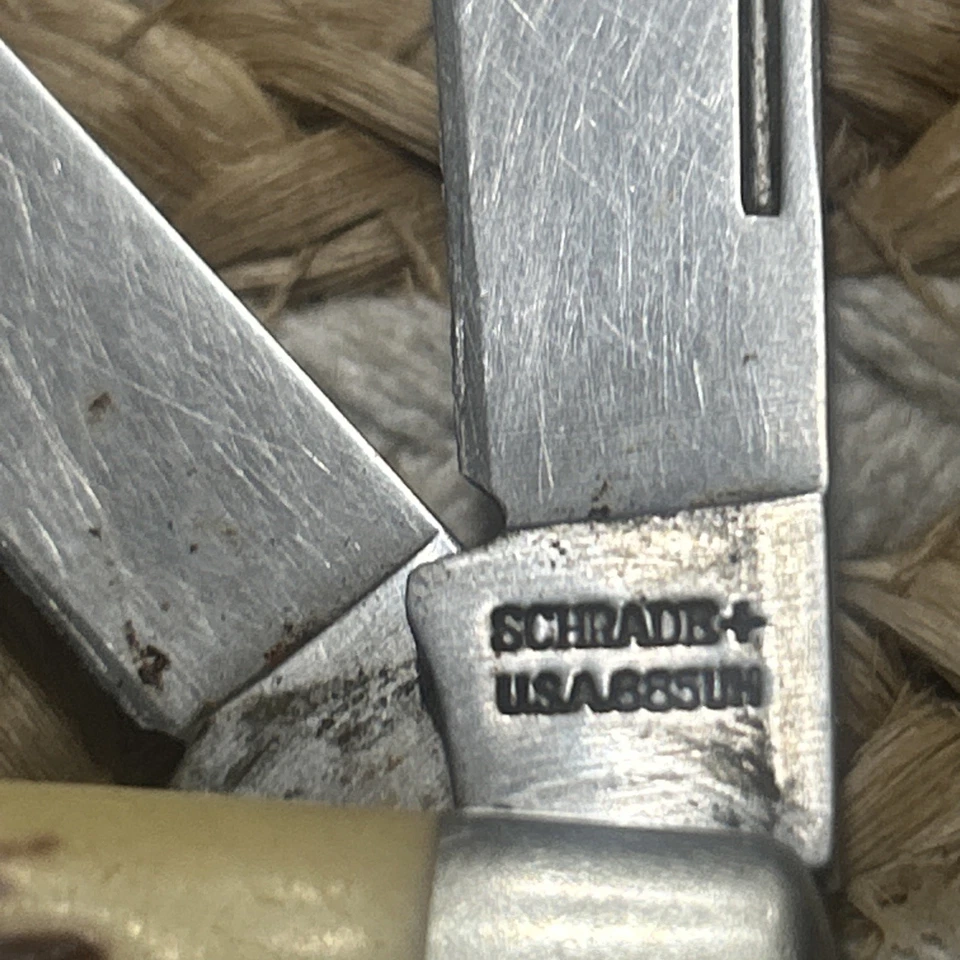 LOTE DE 4 CUCHILLOS MIXTOS VINTAGE 2 Tío Henry 1 Callimus y 1 Estuche XX EE. UU. 3318 CV Foto 3 de 4