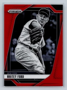 Whitey Ford 2025 Panini Prizm Red Prizm /299 #40 Mets