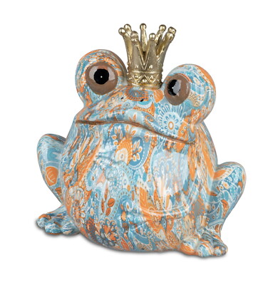 Frosch Gecko Lurch Kröte Garten Deko Teich Tier Figur Skulptur Froschkönig Unke 