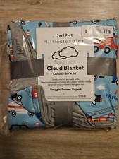 Little Sleepies LS NIB Large Cloud Blanket TO THE RESCUE 1st Responders 50X50