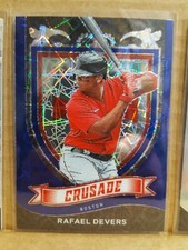 Rafael Devers 2021 Chronicles Baseball CRUSADE BLUE VELOCITY card #11 Boston