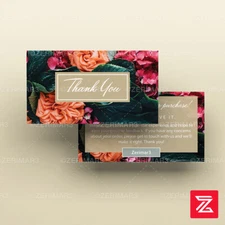 500 Thank You For Your Purchase Business Cards Pro Design 16pt UV Gloss or Matte