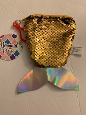 Girls Keychain Bag Keys Pouch Card Holder Bags Pendant Mermaid Tail Coin Purse