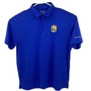Golden State Warriors Columbia Golf Embroidered Blue Polo Golf Shirt Sz XL | eBay