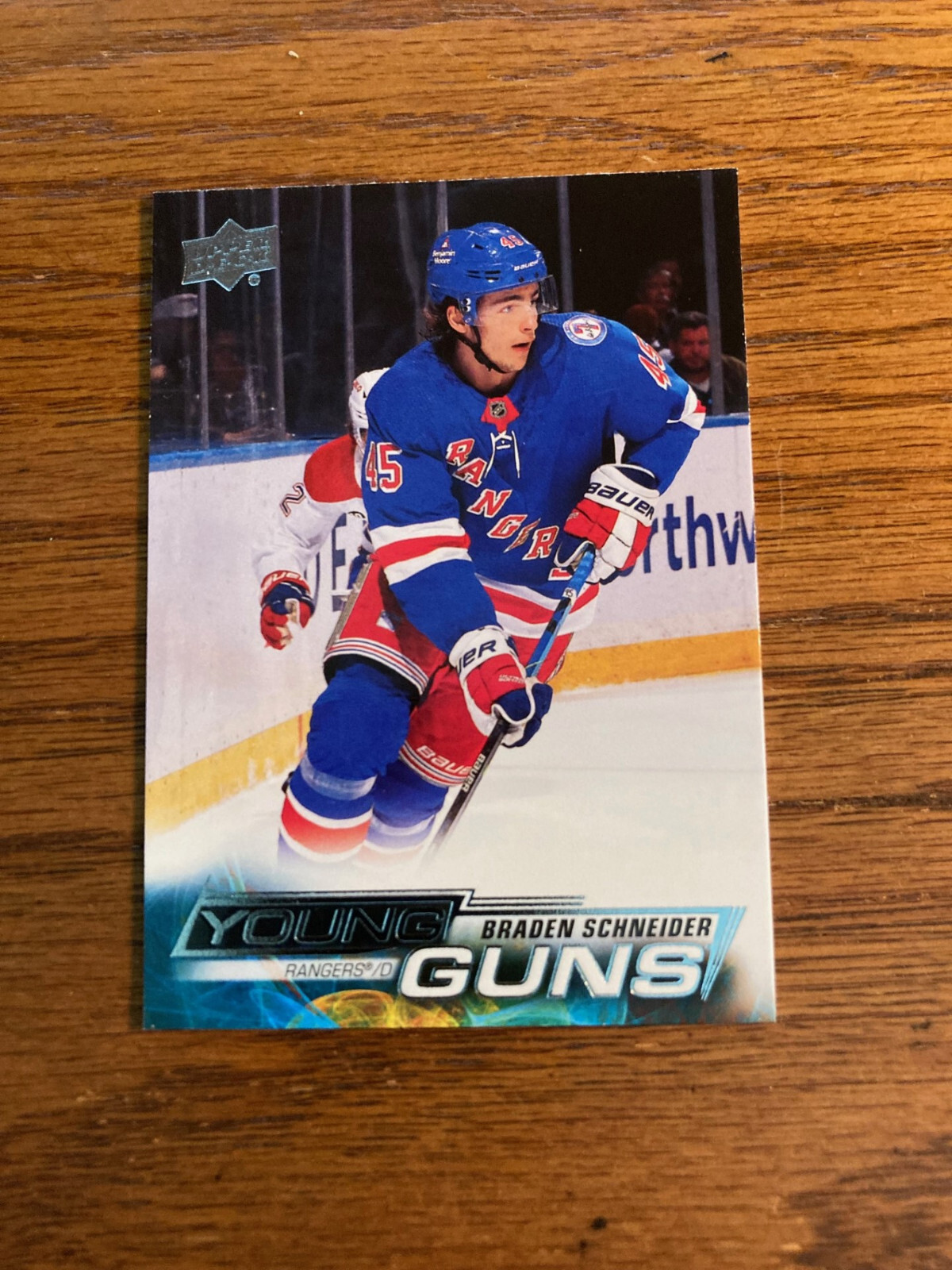 2022-23 Upper Deck Young Guns #214 Braden Schneider - New York Rangers Rookie RC
