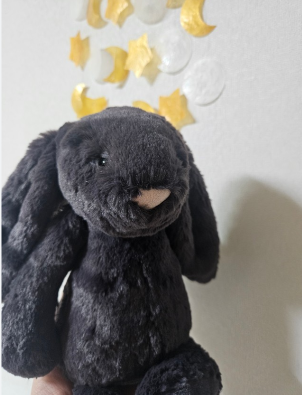 Jellycat Bashful Inky Bunny Medium – Baby Comfort Plush Toy