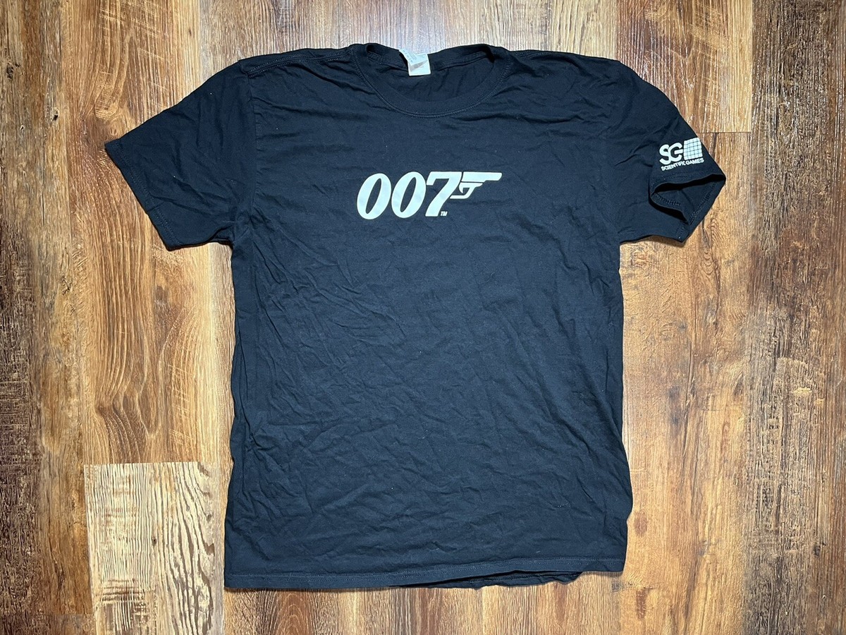 007 James Bond Scientific Games Shirt Size Xl Black | eBay