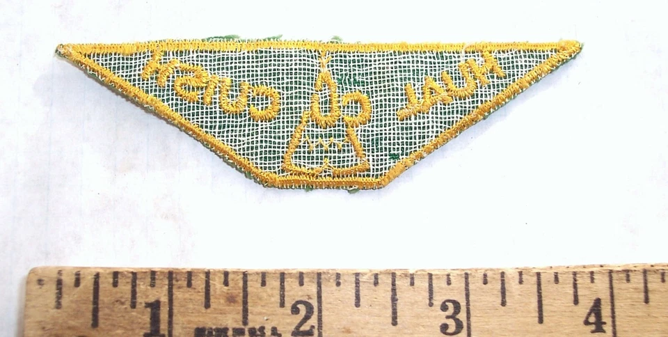 Boy Scout Hual Cu Cuish Twill Camp Patch Vintage BSA - Imagem 2 de 2