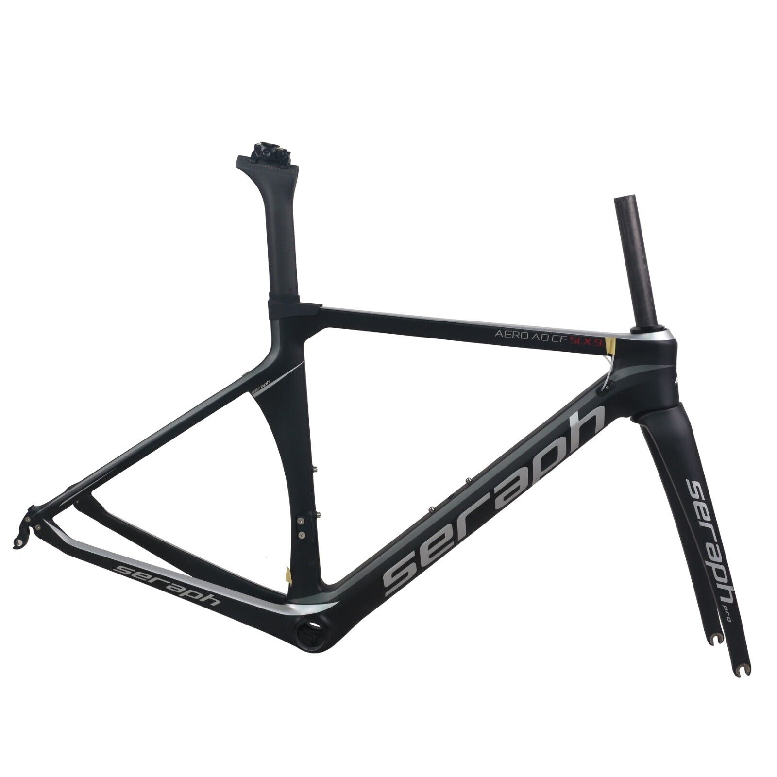 SERAPH Carbon frame Internal cable Road Bike 700*25/28C Aero Bicycle black TT-X1