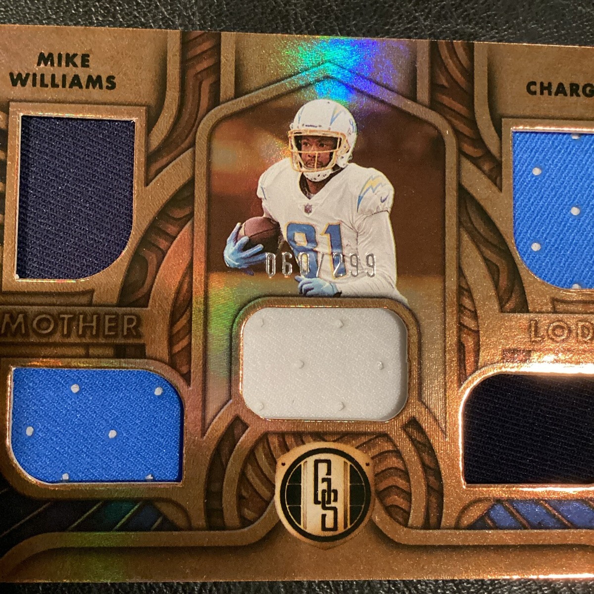 2022 Panini Gold Standard /299 5 Color Patch Mike Williams SP GU