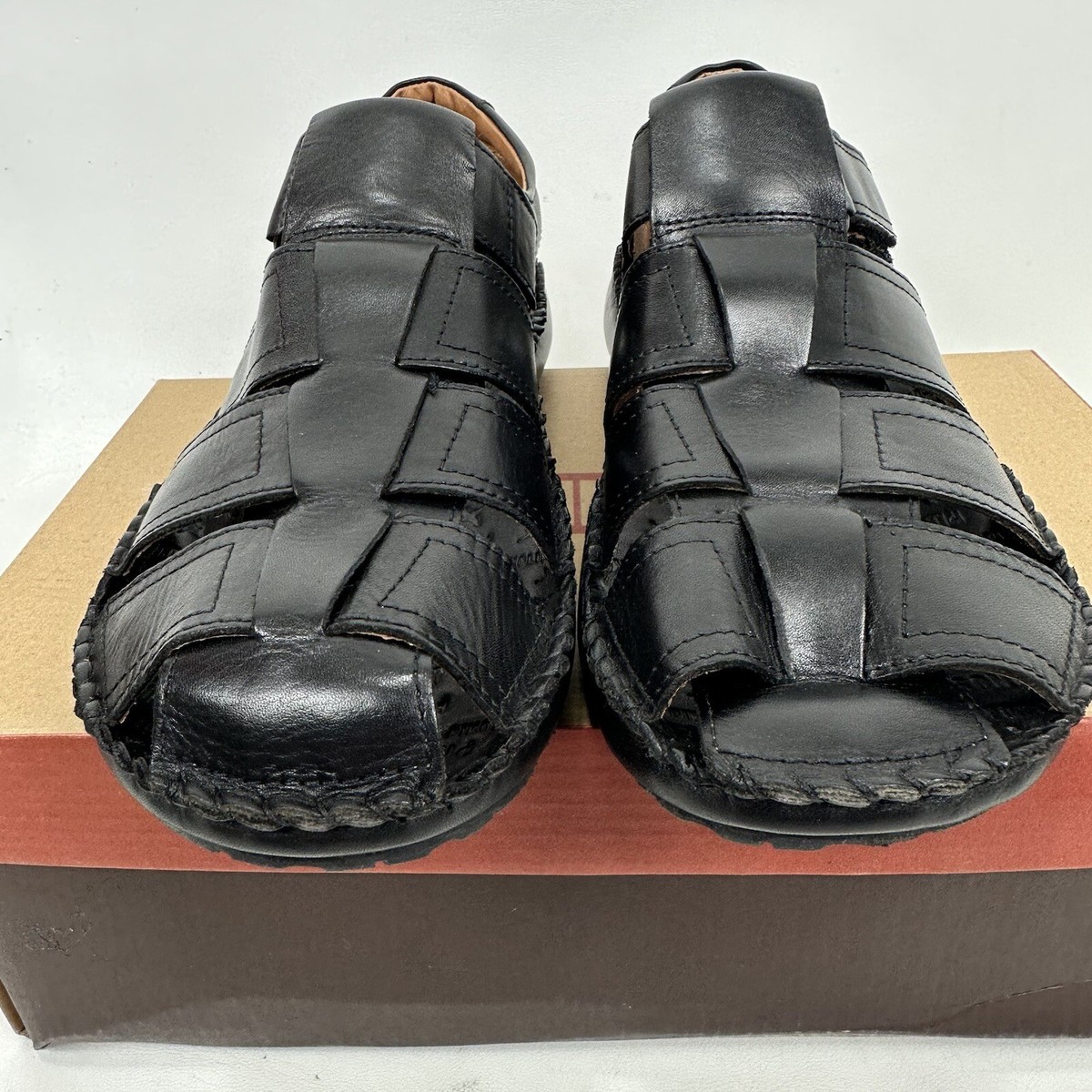 Pikolinos Mens Tarifa Fisherman Sandals 06J-5433 Black Size  display picture 1
