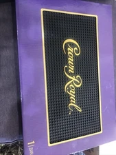Crown Royal Whiskey Rubber Bar and Spill Mat with Crown Royal Logo 18" x 12”
