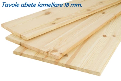 UTILIA TAVOLA PANNELLO MENSOLA LAMELLARE IN LEGNO DI ABETE SPESSORE 18MM VARIE MISURE