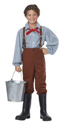Huckleberry Finn Mark Twain Frontier Pioneer Prairie Boy Child Costume